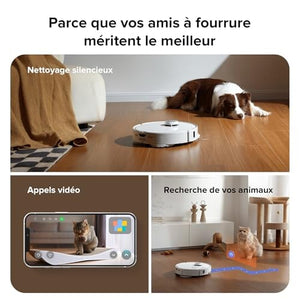 Robot-As™: Aspirateur robot avec Brosse & Serpillière Lavage à 75°C