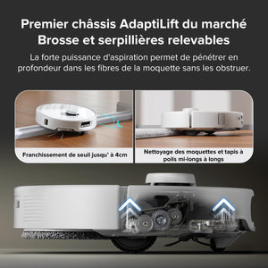 Robot-As™: Aspirateur robot avec Brosse & Serpillière Lavage à 75°C